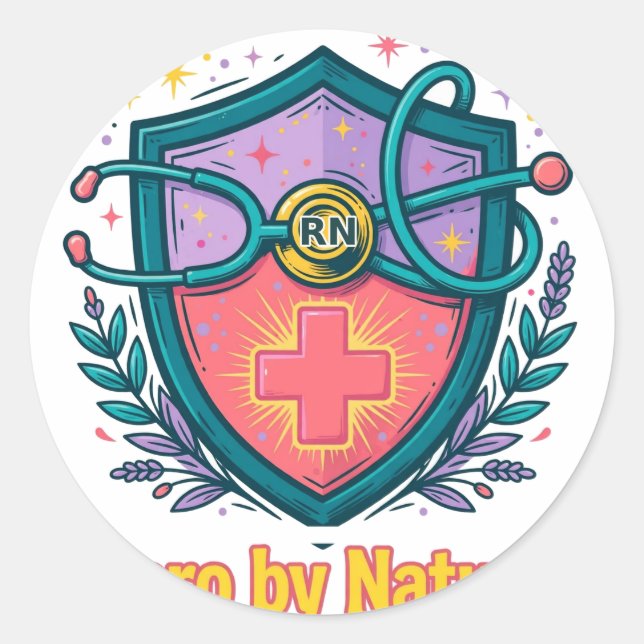 Autocollant Infirmière de nature RN (Devant)