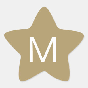 Autocollant initial Festive Star