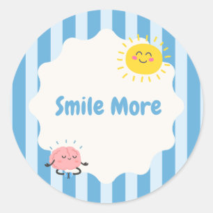 Autocollant Inspirant Sourire Plus   Positif Migno