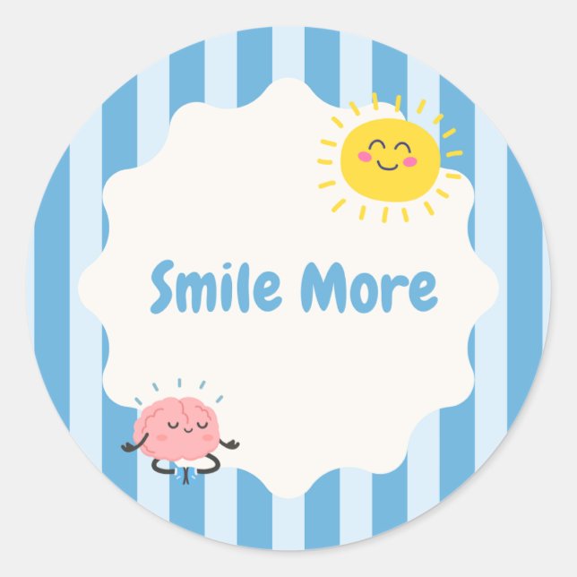 Autocollant Inspirant Sourire Plus | Positif Migno (Devant)