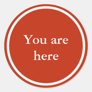 autocollant inspirant "You are here"