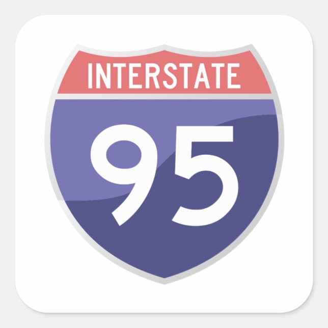 Autocollant Interstate 95 (I-95) (Devant)