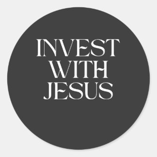 Autocollant Investissez avec Jésus