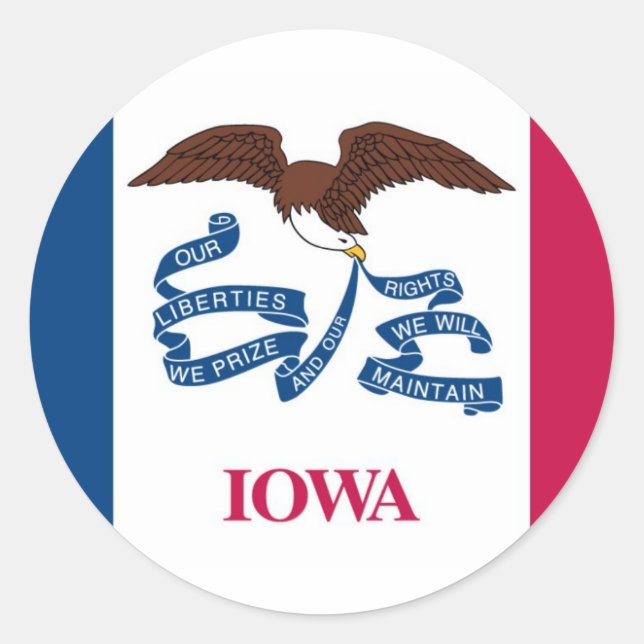 Autocollant Iowa (Devant)