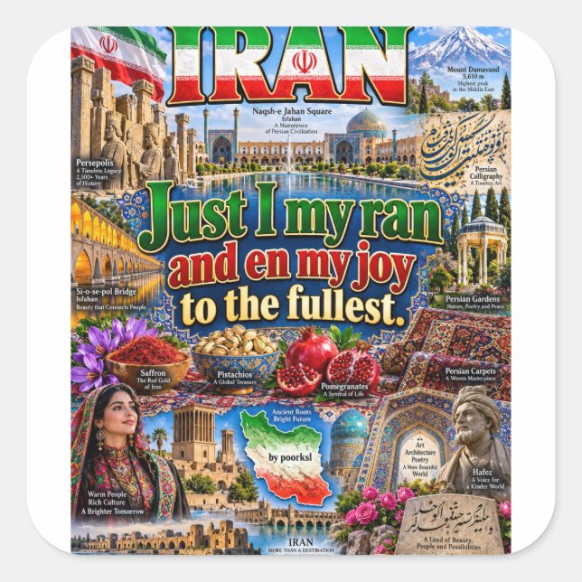 autocollant Iran (Devant)
