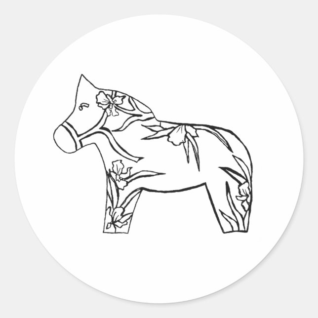 Autocollant Iris Horse (Devant)