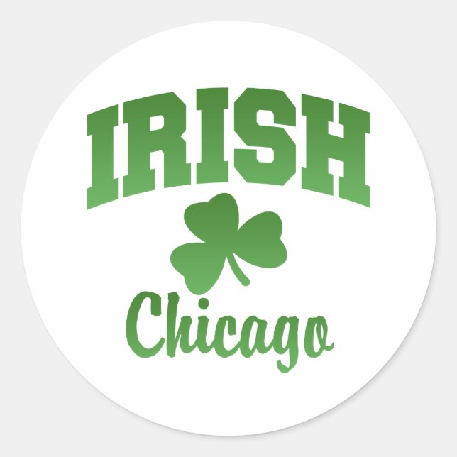 Autocollant irlandais de Chicago (Devant)