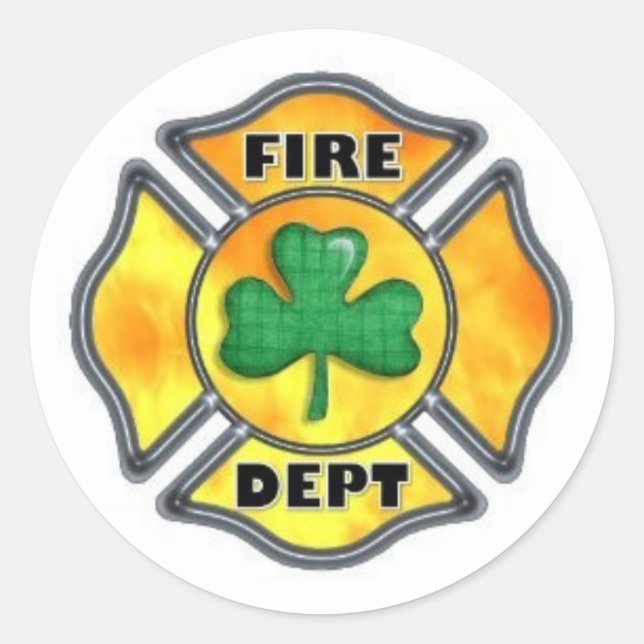 Autocollant irlandais de département du feu (Devant)