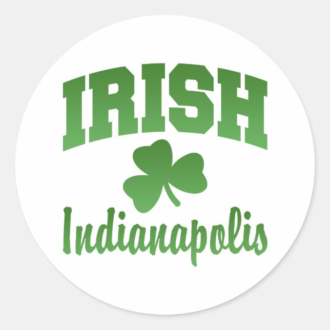 Autocollant irlandais d'Indianapolis (Devant)