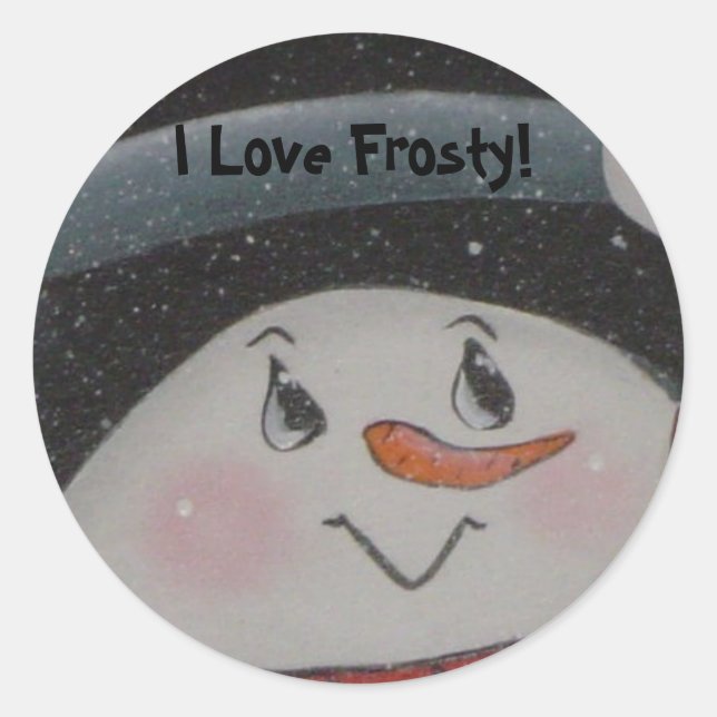 Autocollant J'adore Frosty (Devant)