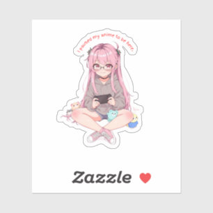 Autocollant J'ai Mis Mon Anime En Pause Pour Être
