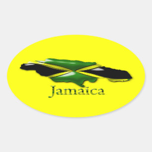 Autocollant jaune Jamaïque