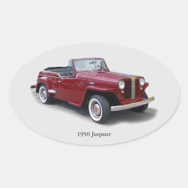 Autocollant Jeepster 1950 (Devant)