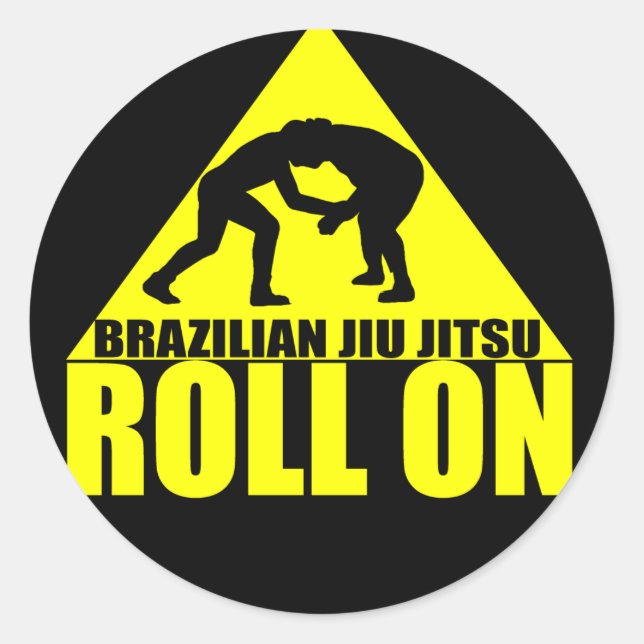 Autocollant Jiu JItsu "Roll On" (Devant)