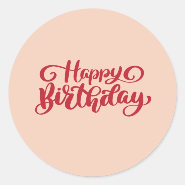 Autocollant joyeux anniversaire (Devant)