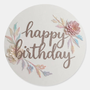 Autocollant Joyeux Anniversaire 