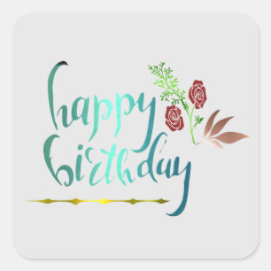 Autocollant Joyeux Anniversaire