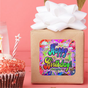 Autocollant Joyeux Anniversaire Vista Express