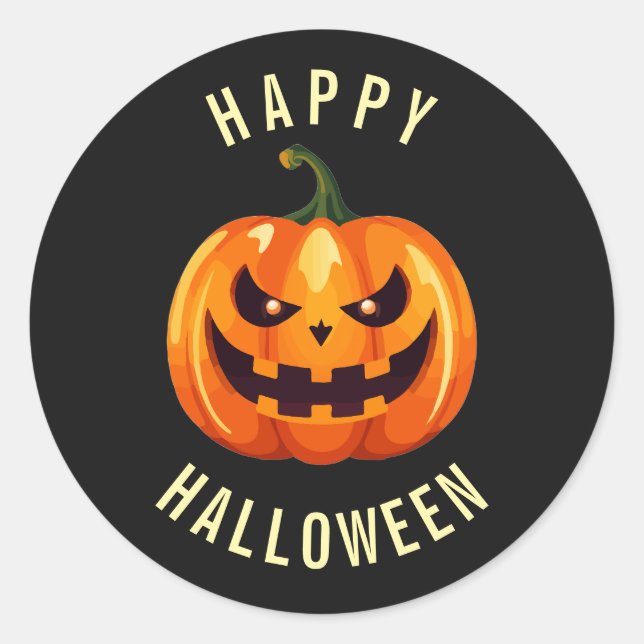Autocollant Joyeux Halloween (Devant)