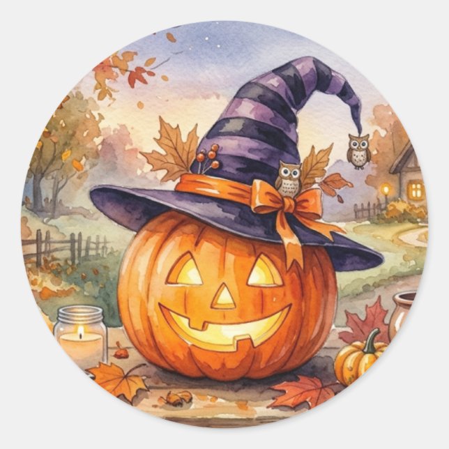 Autocollant Joyeux Halloween (Devant)