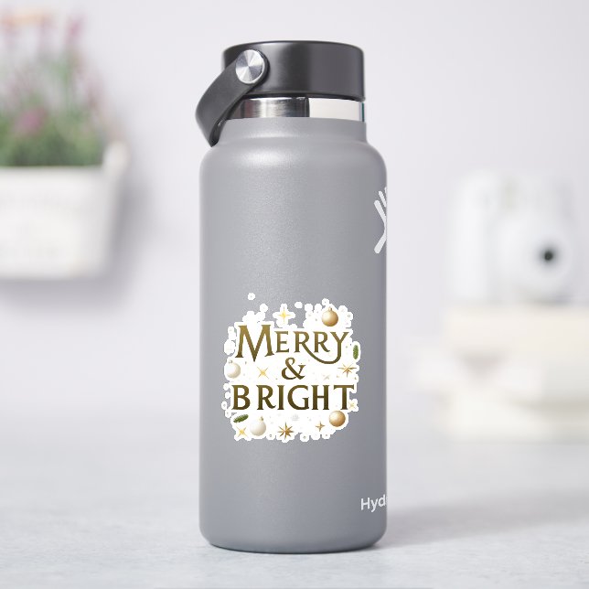 Autocollant Joyeux & Lumineux – Conception de vaca (HydroFlask)