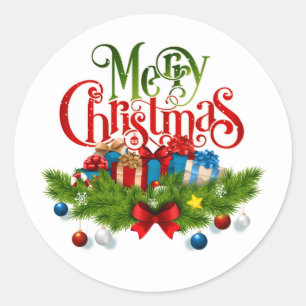 Autocollant Joyeux Noël – Cadeaux de fête & Guirla