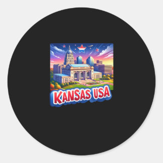 Autocollant Kansas In Usa