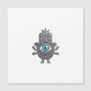 Autocollant Kawaii Hamsa œil Méchant Marocain Amaz