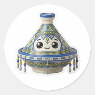 Autocollant Kawaii Tajine Marocain Mignon