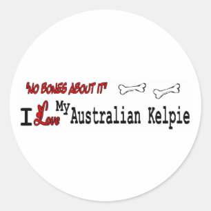 Autocollant Kelpie (I Love) australien