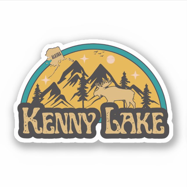 Autocollant Kenny Lake, Alaska (Devant)