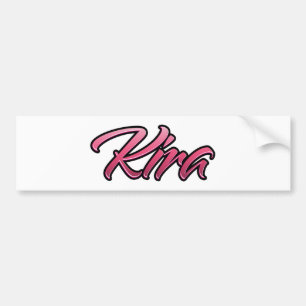 Autocollant Kira rose pâle