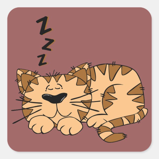 Autocollant Kitty Nap Cat (Devant)