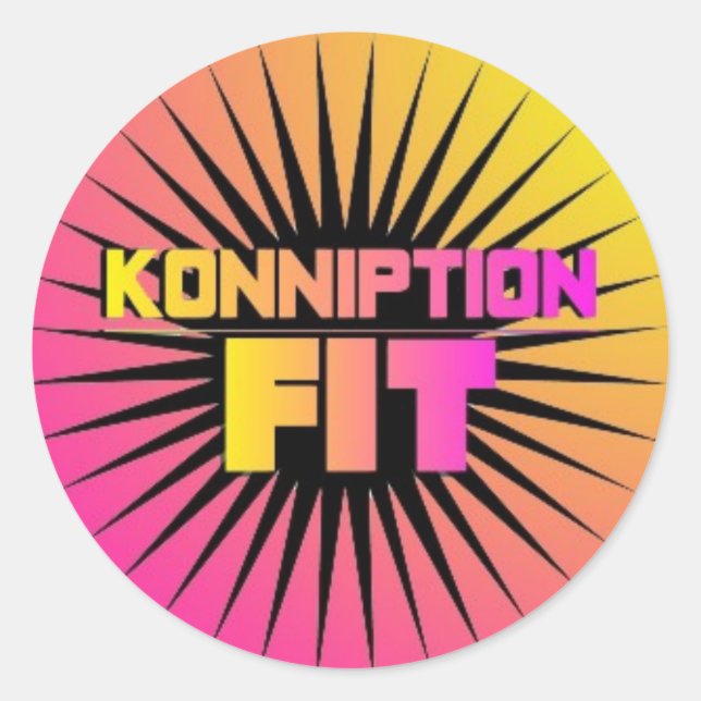 Autocollant Konniption Fit Black Star (Devant)
