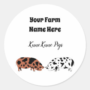 Autocollant KuneKune personnalisé