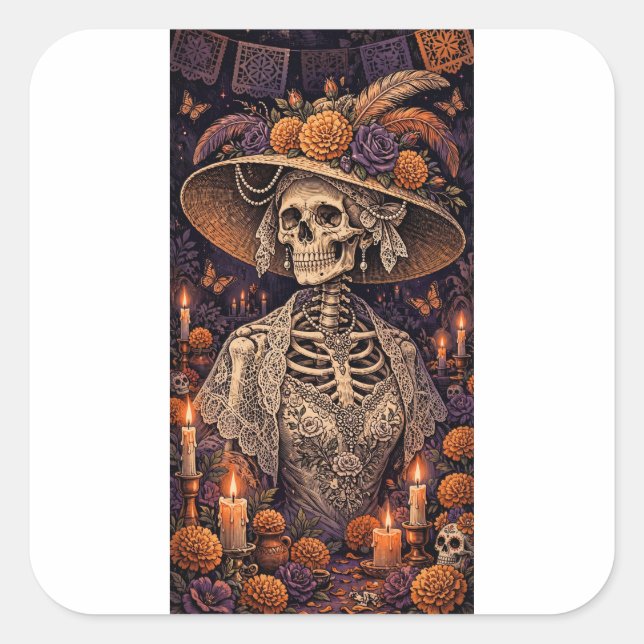 Autocollant La Catrina (Devant)