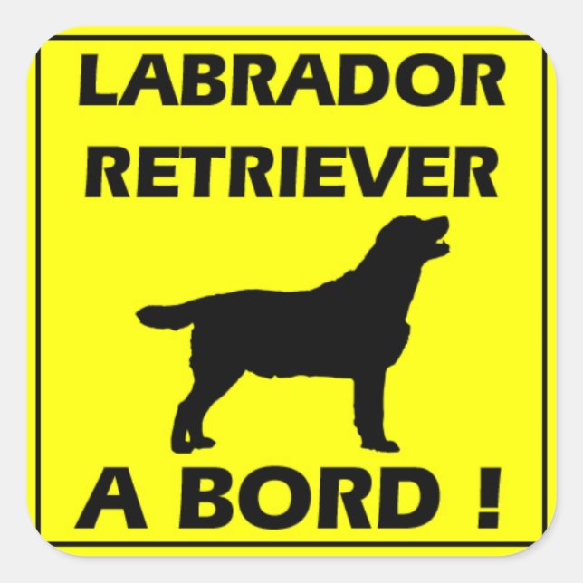 Autocollant Labrador (Devant)