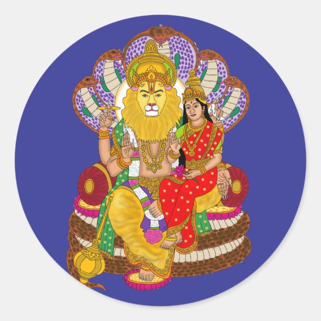 Autocollant Lakshmi Narasimha (Devant)