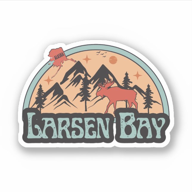Autocollant Larsen Bay, Alaska (Devant)