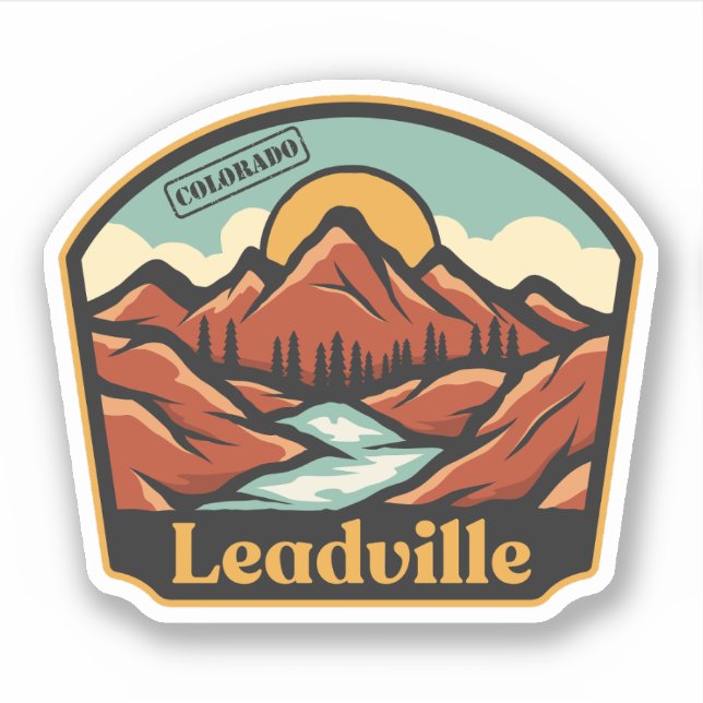 Autocollant Leadville, Colorado (Devant)
