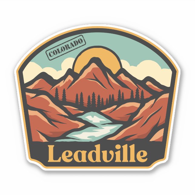 Autocollant Leadville, Colorado (Devant)