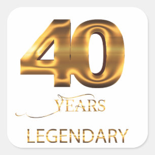 autocollant légendaire 40 ans