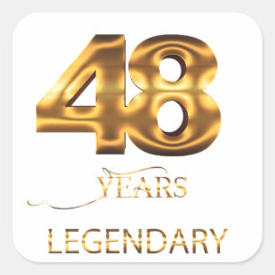 autocollant légendaire 48 ans