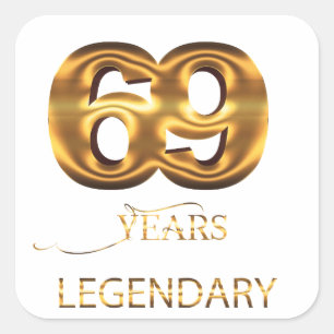 autocollant légendaire 69 ans