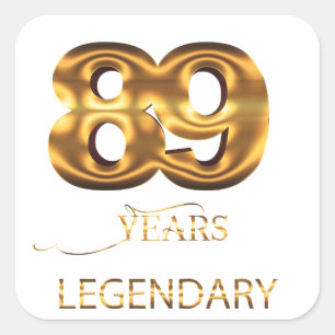 autocollant légendaire 89 ans