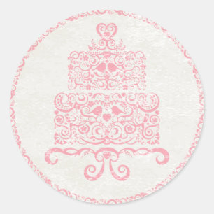 Autocollant Let Them Eat Cake - Rose