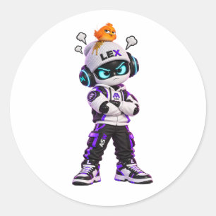 Autocollant - Lex Angry Robot Bird - ASW Universe