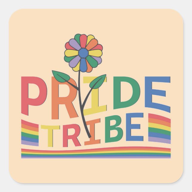 Autocollant LGBT de la tribu Pride (Devant)