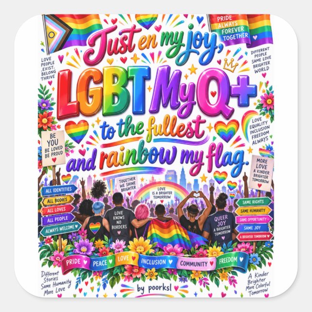 Autocollant LGBTQ+ (Devant)