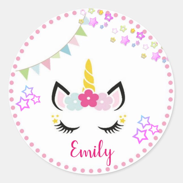 AUTOCOLLANT LICORNE (Devant)